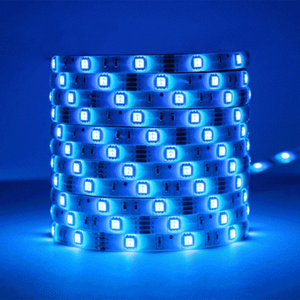 Wi-Fi RGB LED Strip Lights Waterproof 16.4ft 150 LEDs with IR Remote Control Wi-Fi Controller Smart APP Voice Control Timer Color Changing 5050
