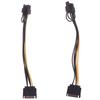 15-контактный Sata-кабель «папа» на 8-контактный(6 + 2) Кабель питания Pci-E 20 см для графической карты
