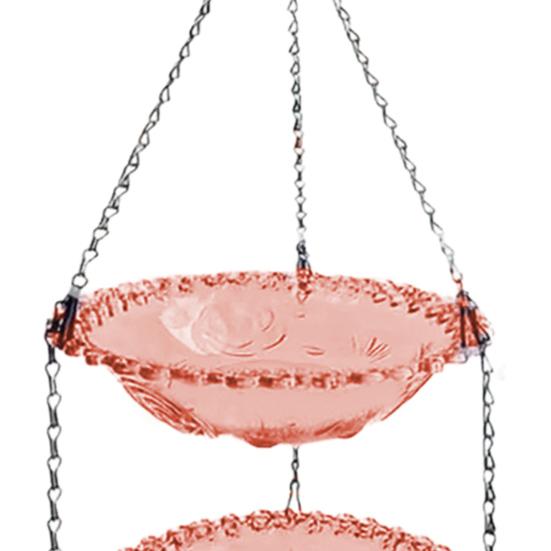 Подвесная ванна для птиц на открытом воздухе, поднос для колибри, двухслойная кормушка для диких птиц, миска для декора патио на заднем дворе