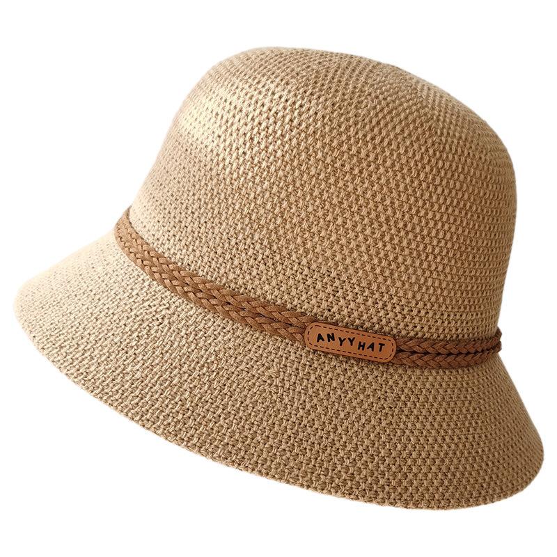 Twist Decorative Breathable Fisherman's Hat Children Spring and Summer Versatile Sunshade Basin Hat Leisure Travel Dome Hat