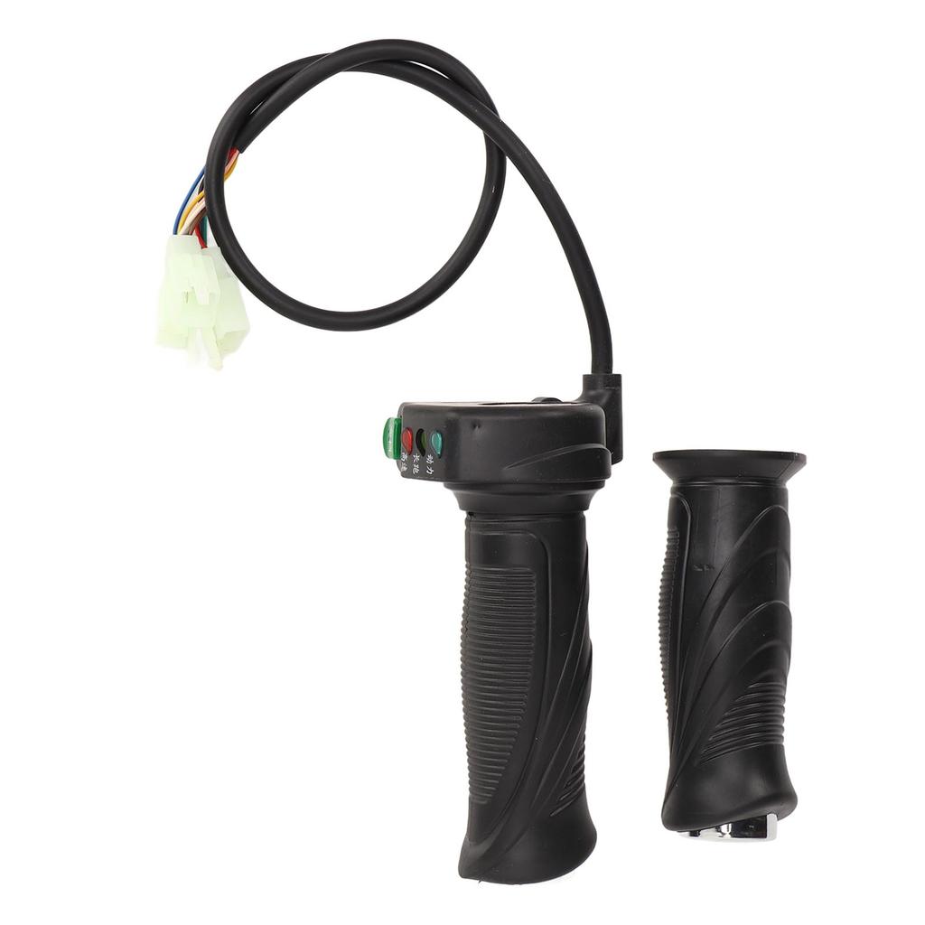 2PCS Electric Bicycle Throttle Grip Rubber Handlebar Twist Grip Universal Fit for Electric Bike Scooter