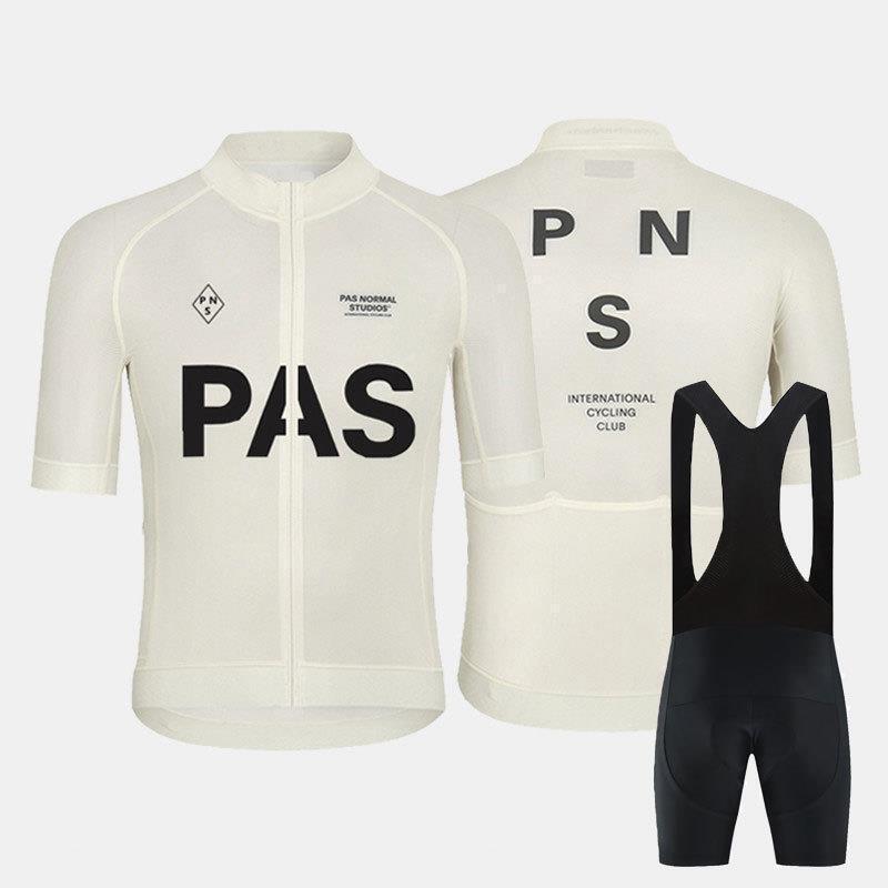 Mens Breathable Cycling Jersey Set With Bib Shorts Sportswear Road Bike Riding