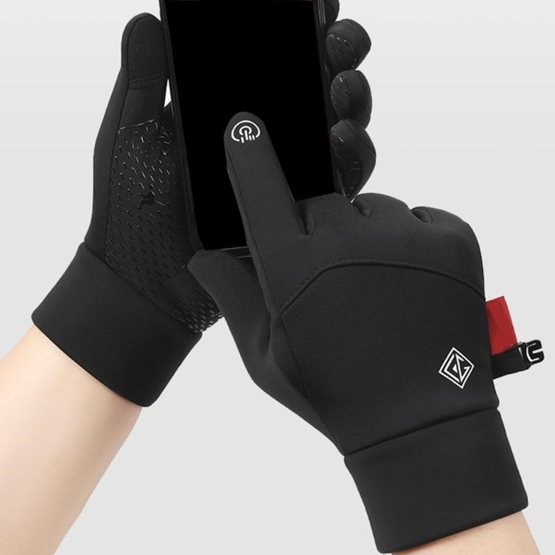 Ветрозащитные Морозостойкие Сенсорные Спортивные Термоперчатки для Катания на Лыжах Теплые Лыжные Перчатки Зимние Перчатки Утепленные Снежные Перчатки