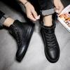 New Fashion Outdoor Men Casual Shoes Adult Comfortable Mens Sneakers High Top Black White Man Walking Trainers Shoes