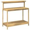 Outdoor Potting Bench 111.5 X 48.5 X 107 Cm Solid Acacia Wood White