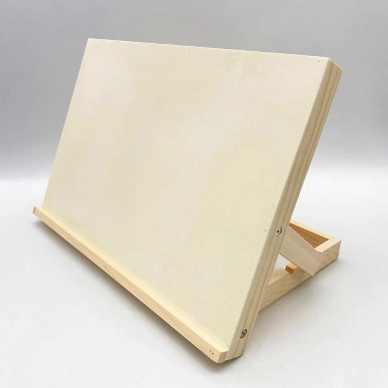 Portable Wood Tabletop Easel Angles Adjustable Drawing Easel Stand for Artist Beginner Sketching Watercolor Oil Painting