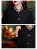 Women's Stand-Up Collar Shirt with Chinese Embroidery, Zen Style Long-Sleeve Top for Spring and Autumn.