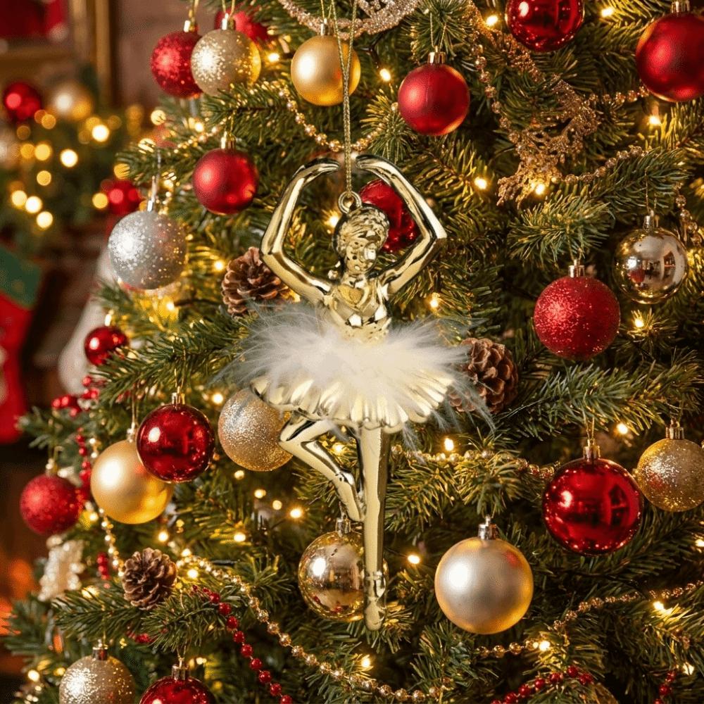 Plastic Xmas Tree Hanging Ornament DIY Christmas Tree Ornaments Holiday Party Supplies