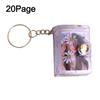PVC Mini Photo Album Little Daisy Backpack Keyring New Name Card Book