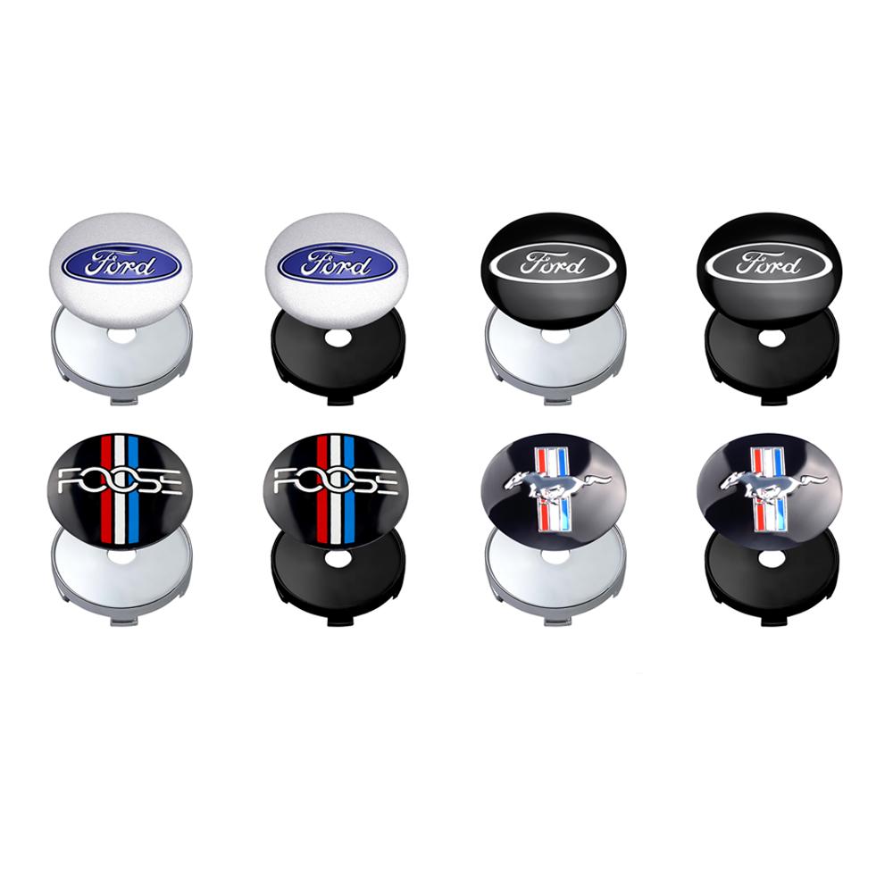 4Pcs 56/60MM Car Emblem Wheel Hub Caps Auto Tire Hubcaps Cover Sticker For Ford Focus Mustang Mondeo Kuga Ranger Mk4 Fiesta MK3