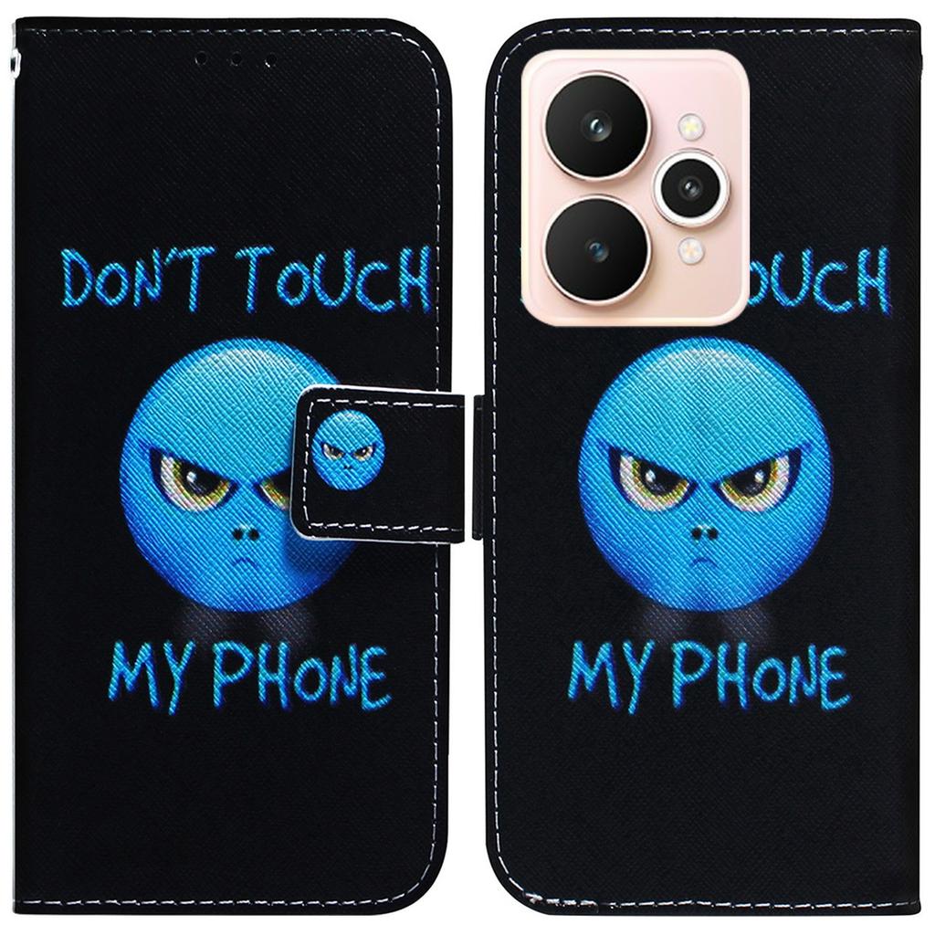 Для Realme 15 Pro 5G/15 5G Чехол-кошелек с принтом из кожи