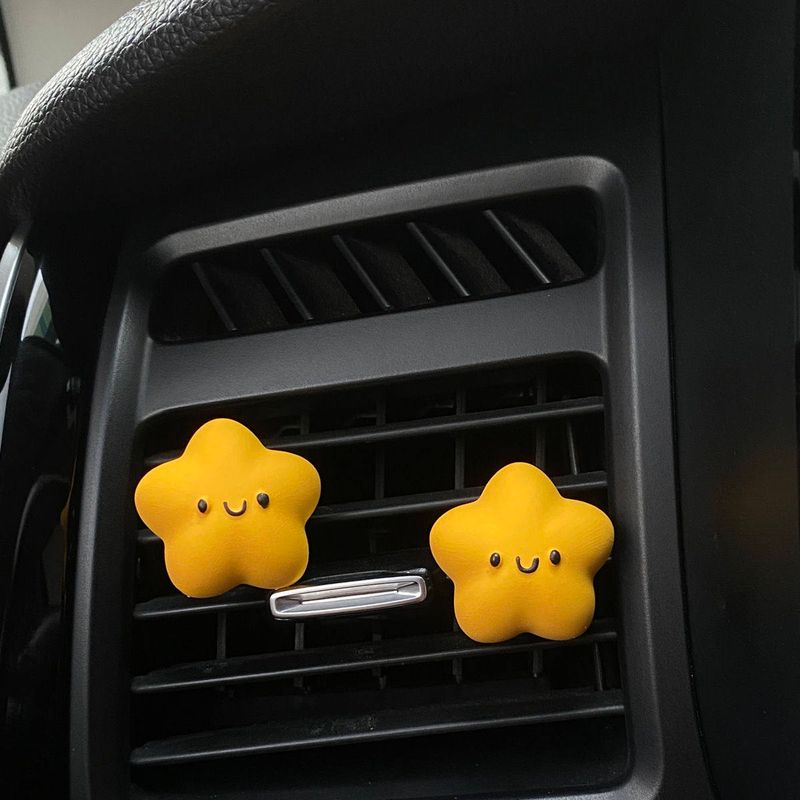 A Lucky Star Car Air Freshener for Air Conditioning Vent Decoration, Aroma Diffuser Stone, Car Interior Ornament, Gift