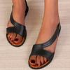 Summer New Fashion Solid Color Women's Sandals Flat with Casual Comfortable Wear Resistant Non-slip Outdoor Women Shoes