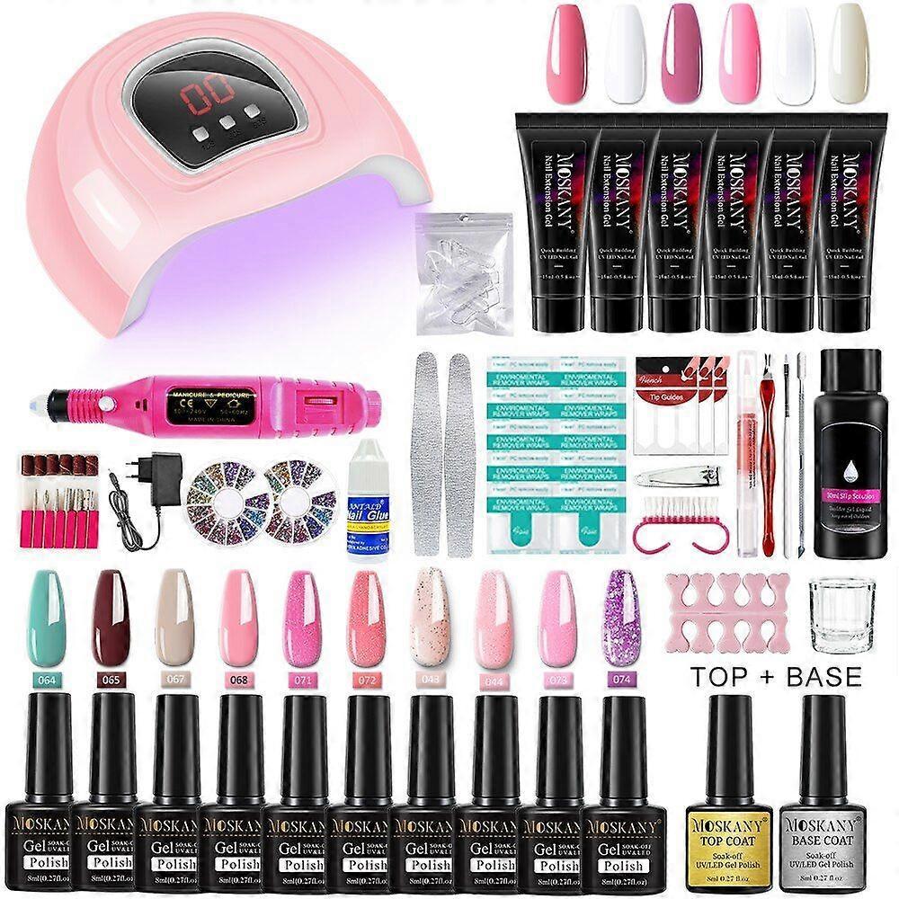 Manicure Set With Nail Dryer Nail Lamp Nail Drill Machine Manicure Set Kit Nail Tools Set 7