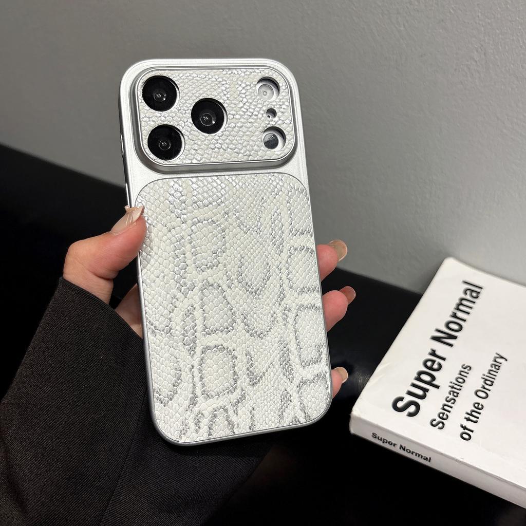 Премиальный Чехол для Телефона с Текстурой Кожи Бизнес-класса Для iPhone 17 Air 16 15 14 13 Pro Max Покрытие Глянцевая Ударопрочная Задняя Крышка
