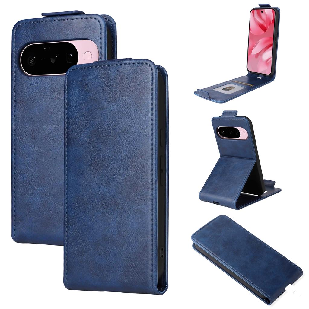 For Google Pixel 10 Pro/Pixel 10 Stand Case Magnetic Clasp Vertical Flip Leather Phone Cover with Card Holder