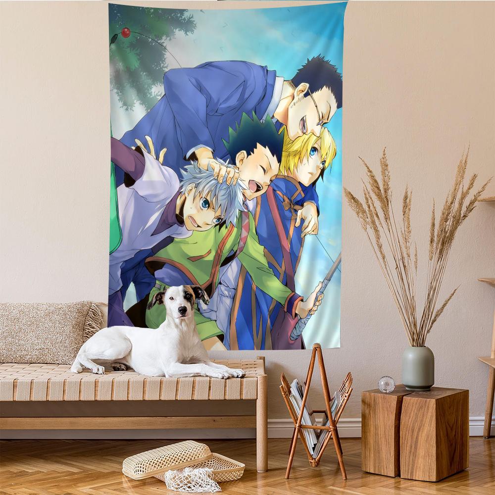 Hunter X Hunter Японский Классический Аниме Аниме Гобелен Подвесной Таро Хиппи Настенные Ковры Общежитие Домашний Декор