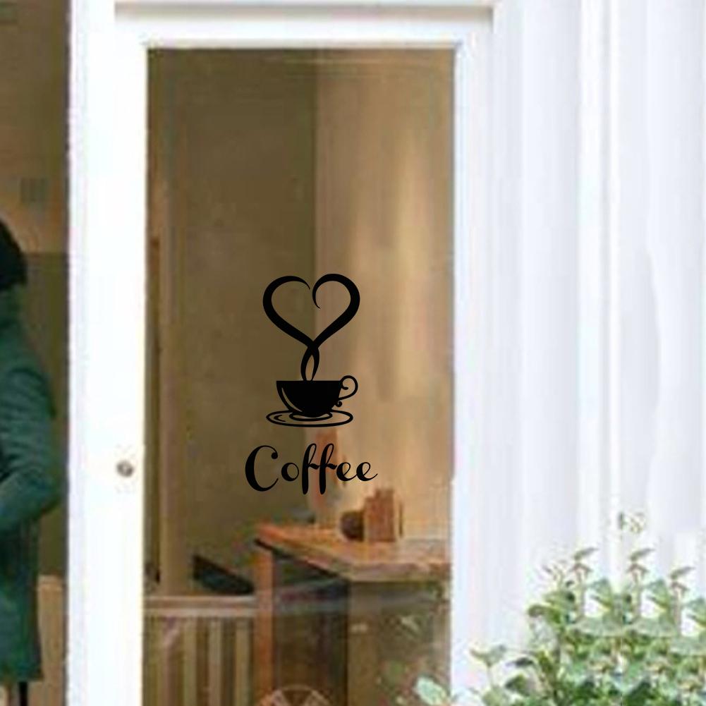 Фантастическая DIY Кухня Главная Стена Книги по искусству Стикеры Декор Кофейная чашка Сердце Письмо Наклейка Съемный