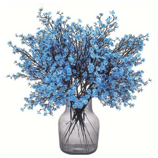 Искусственный Babysbreath 5 вилок Реалистичный искусственный шелковый цветок для дома, офиса, свадьбы, вечеринки, помещения, улицы, искусственный цветок, цветущие растения, украшение