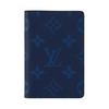 LOUIS VUITTON Canvas Leather Card Holder , Wallet , Passport Holder Men's Marine Blue (Unisex) Passport Holders M30301