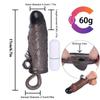 Reusable Penis Sleeve Extender Realistic Penis Condom Silicone Extension Sex Toy for Men Cock Enlarger Condom Sheath Delay