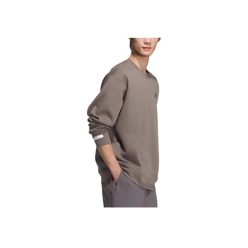 Adidas Повседневная толстовка с круглым вырезом и длинными рукавами, унисекс, толстовка Rock-Layer-Deep-Earth-Brown Black JM9094