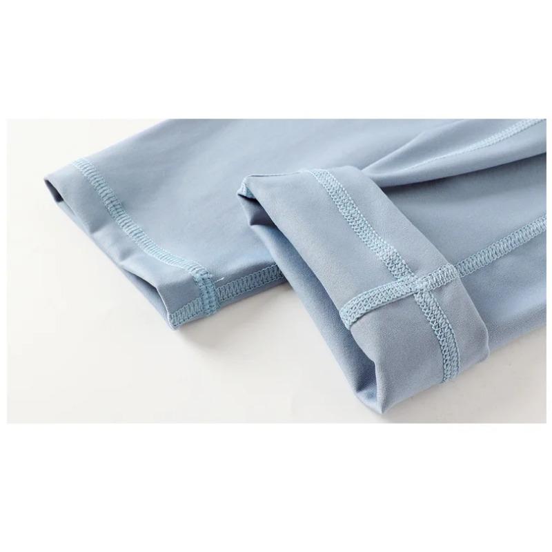 Новые спортивные штаны для девочек-подростков, летние тонкие детские быстросохнущие колготки, однотонные леггинсы с защитой от комаров, штаны «Акула» для 12, 13, 14 лет