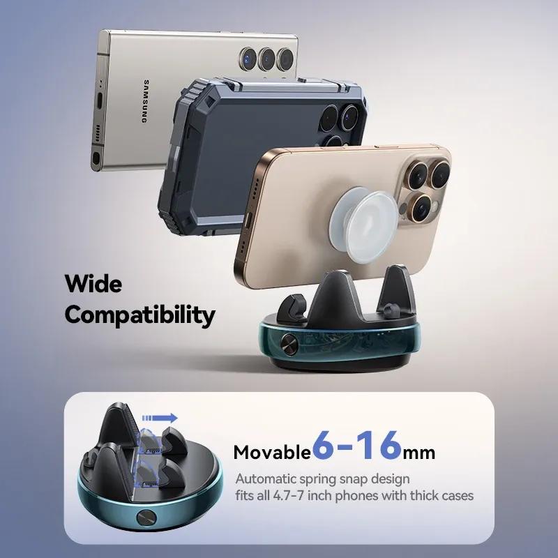 Joyroom Dashboard Car Phone Holder One-Handed Operation Car Navigation Holder 360° Rotation Car Phone Mount For 4.7-7'' Phones