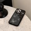 Позолоченный Чехол для iPhone 17 Apple 15promax с Бабочкой 13/14 Стекло 12 Подходит для 16plus Высококачественный Чехол для Мобильного Телефона