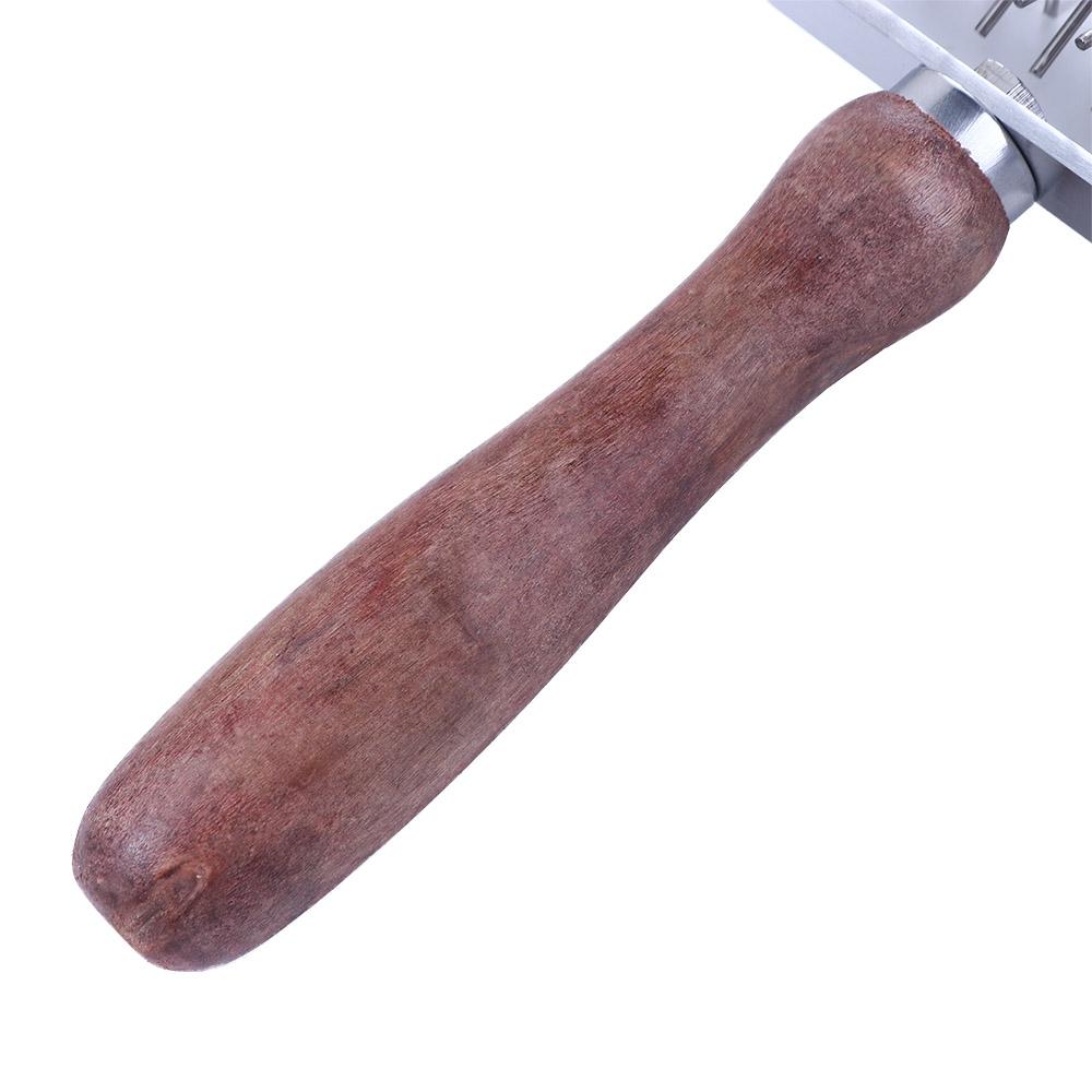 Кондитерский ролик из нержавеющей стали с деревянной ручкой, инструмент для раскатывания теста, инструмент для выпечки, колесо для накалывания пиццы