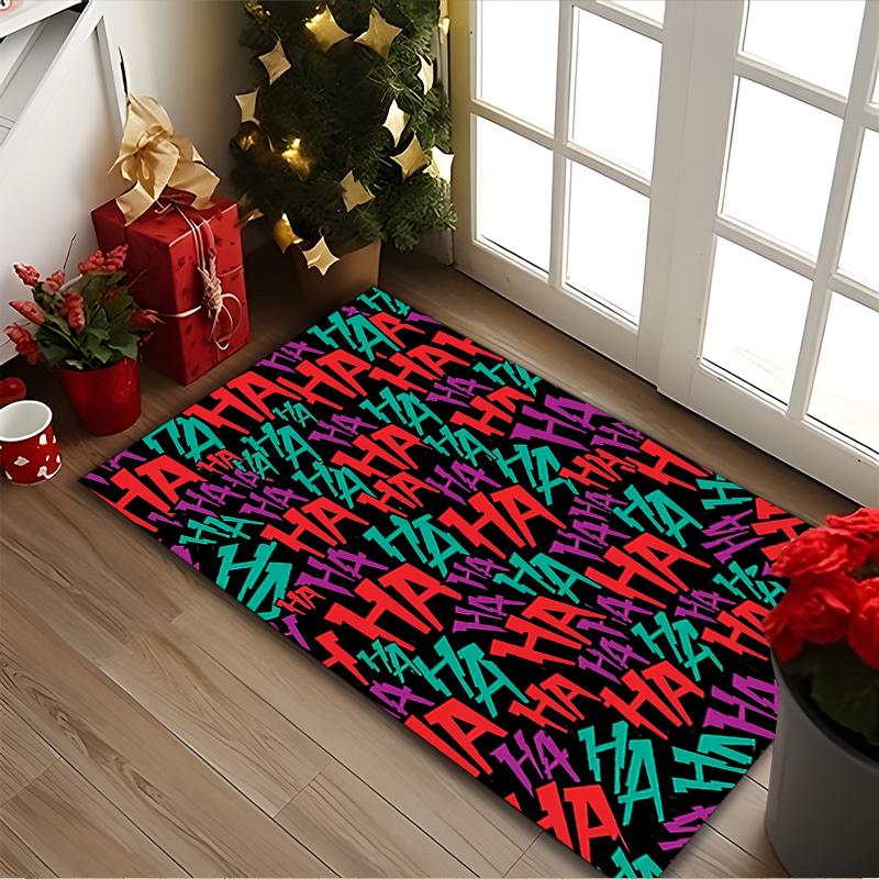 1pc Office Printed Area Carpet, JOKER Rug, Home Sofa Chair Mat For Christmas and Halloween Décor