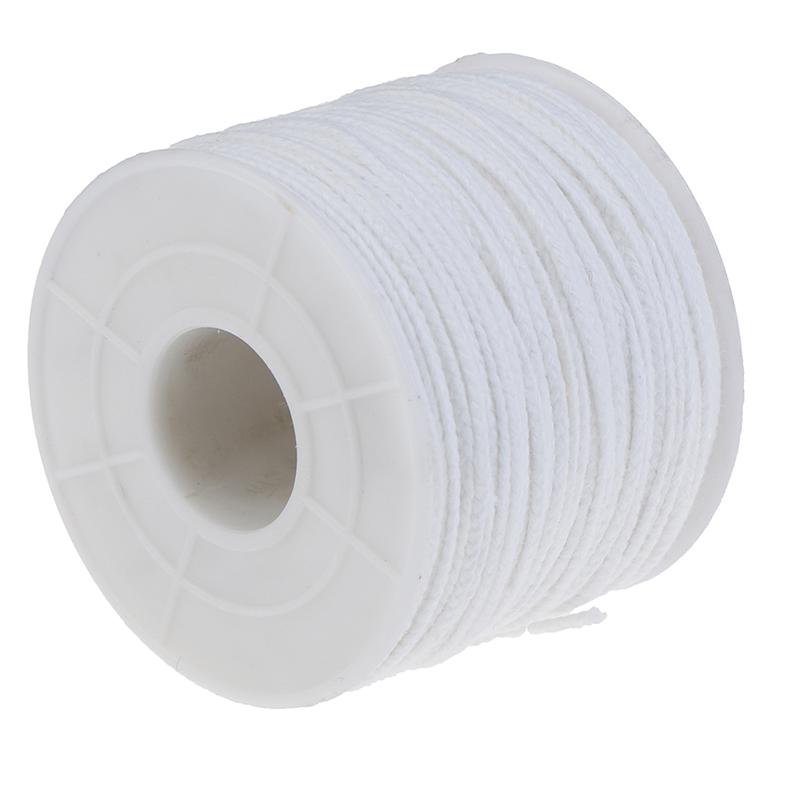 61 м хлопчатобумажная оплетка для свечей, катушка с фитилем, без дыма, принадлежности для масляных ламп своими руками