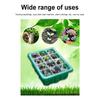 6/12 Hole Flower Plant Seed Grows Box Seed Propagation Container Garden Grow Germination Box with Biodegradable Seed Nursery Bag