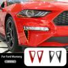 For Ford Mustang 2018 Up Daily Running Light Decoration Cover Stickers ABS Car Exterior Accessories