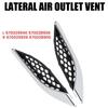 A03E-Left Front Exhaust Air Vents Wing Trim Cover 670029940 For Ghibli 2014- Car Fender Air Outlet Chrome Strip Par
