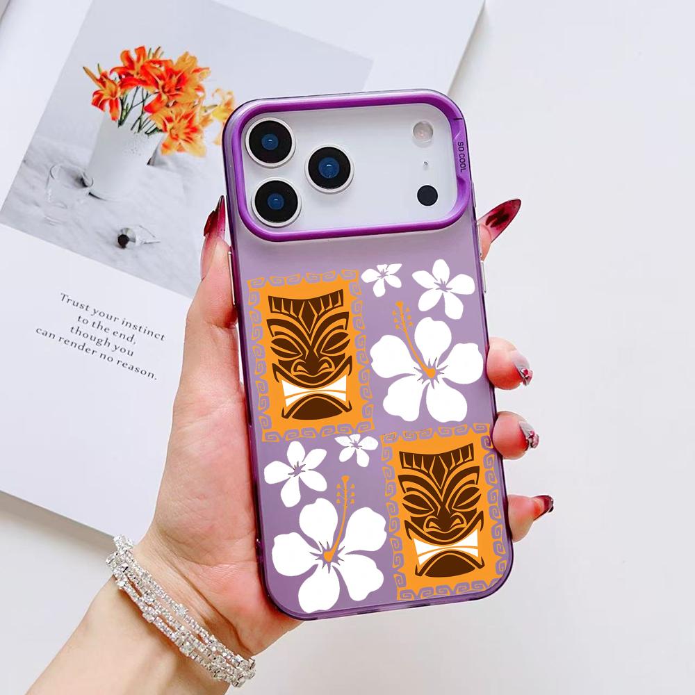 Tiki Time Phone Case For iPhone 17 16 15 14 13 12 11 Pro Max Air Matte Laser Aurora Shockproof Funda