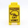 Знак «Рвота кошки» 3D-печатный знак «Рвота кошки» Предупреждающий знак для домашнего декора Знак «Осторожно, рвота кошки» Подарок для владельцев кошек