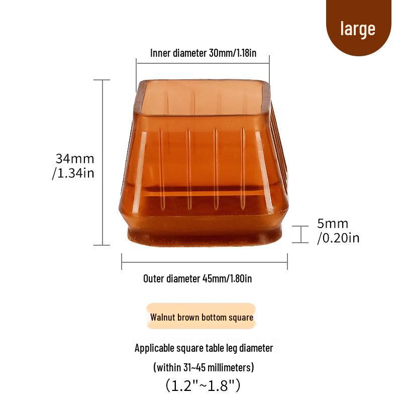 Силиконовые накладки на ножки стульев с фетровыми накладками - Защита мебели и снижение шума