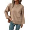 Women S Long Sleeve Solid Color Casual Fashion Sweater