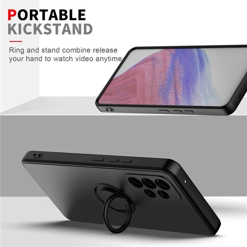 Мягкий силиконовый чехол-держатель для кольца для Samsung Galaxy Note 10 20 S21 S23 Ultra S10 S9 Plus S20 FE S10E S22 5G Мягкий жидкий чехол