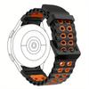 Двухцветный силиконовый ремешок для часов Samsung Galaxy Watch 7/6/5/4/FE - 40 мм и 44 мм, дышащий, с быстросъемной пряжкой