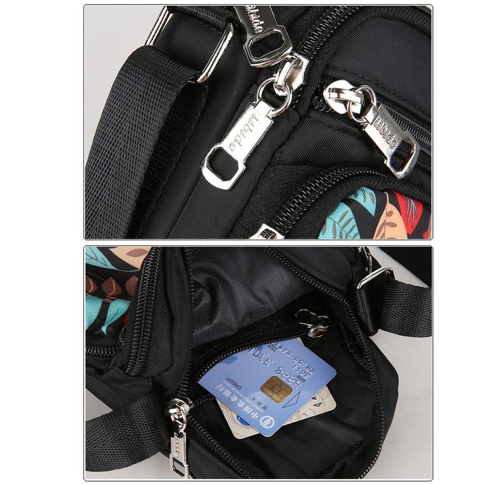 Печать Маленькая Квадратная Сумка Нейлоновые Нагрудные Сумки Повседневная Сумка Через Плечо Мужчины Женщины