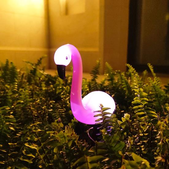 1/3Pcs Flamingo Solar Lamps Automatic Charging IP65 Waterproof Easy To Install Landscape Solar Lights Outdoor Garden Decorations