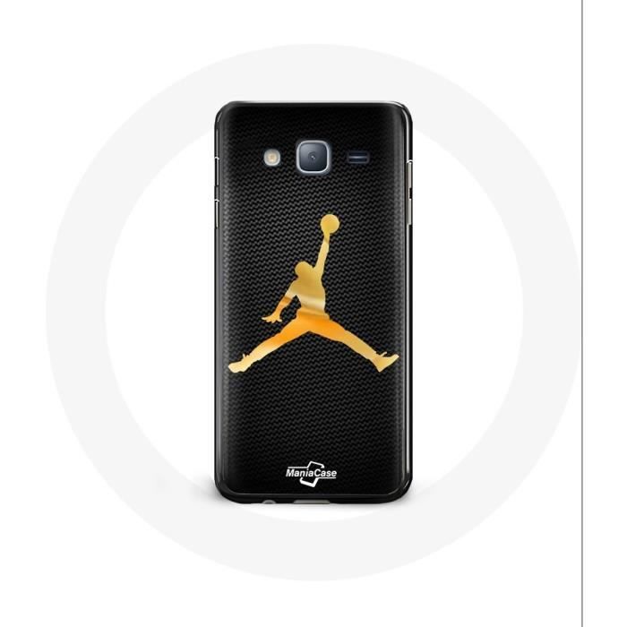 Coque - Michael Jordan - Samsung Galaxy J3 2016 Air - Jaune - Souple - Sportif