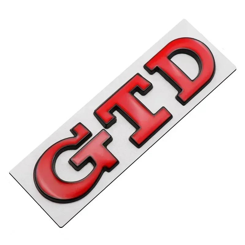LMN1 VW 2026 Hot 3D Metal Car Front Grill GTD Logo Rear Trunk Sticker Emblem Badge For Volkswagen VW Golf 4 5 6 7 7 MK4 MK5 MK6 MK7 M
