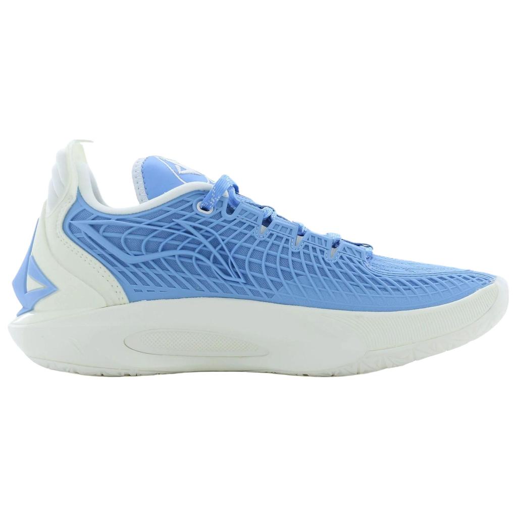Li Ning Jimmy Butler 3 Модные Удобные Кожаная Ткань Низкие Беговые Кроссовки Унисекс Кроссовки Синий Белый ABAU107-16