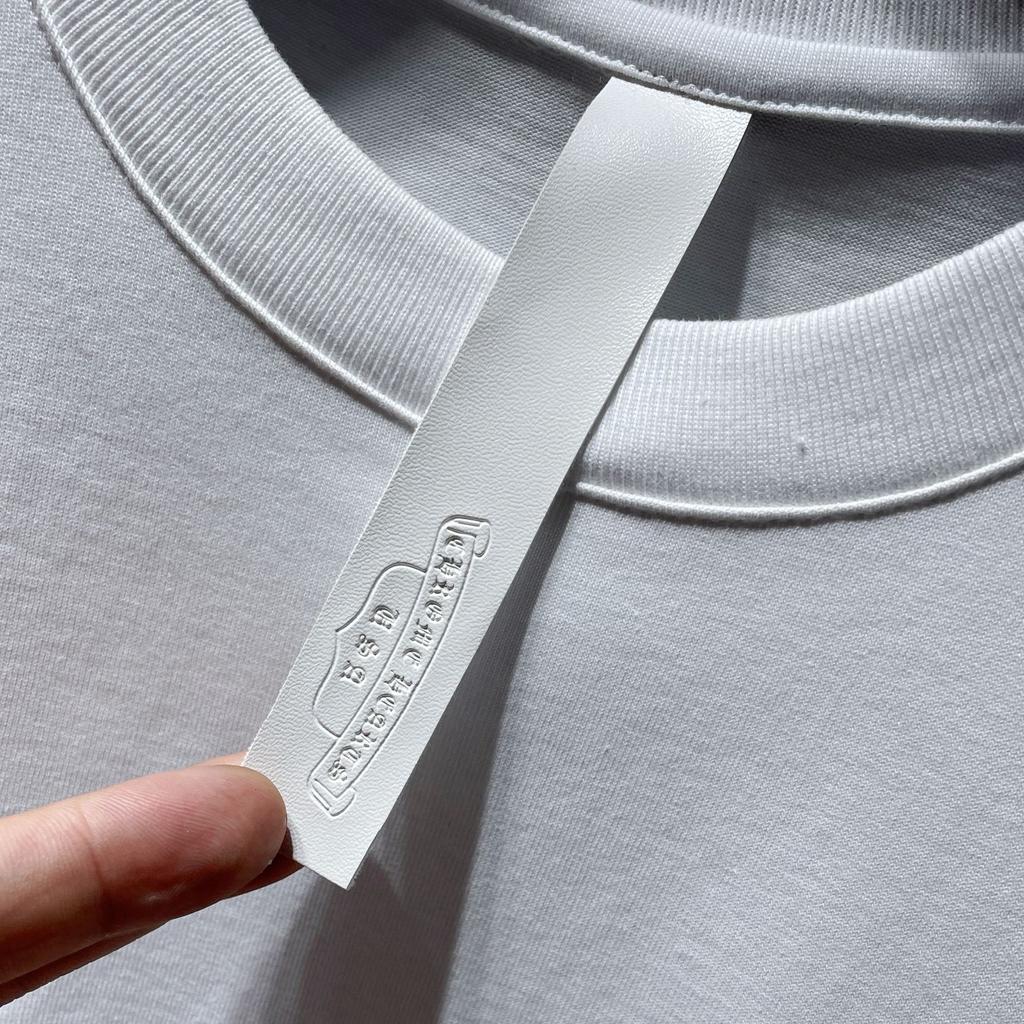 8551 CHROME HEARTS 2025 Летняя новая высококачественная хлопковая свободная футболка с круглым вырезом большого размера для мужчин и женщин, парная футболка