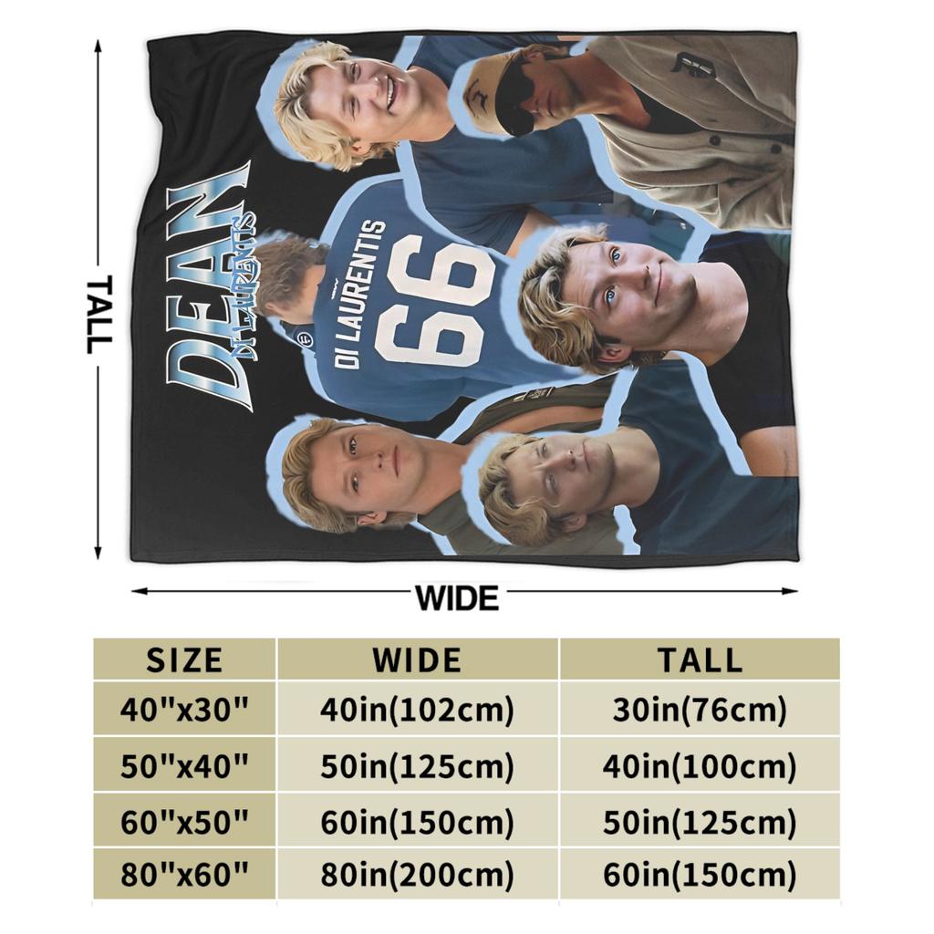 Dean Di Laurentis Off Campus Blanket Fleece Ultra-Soft Throw Blankets for Airplane Travel Bedroom Quilt