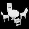 1 Set Miniature Kitchen Round Dining Table Model 1:50 Dollhouse Diorama Layout Toys O