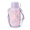 SANRIO Water Bottle 620ml Using a Cup or Medium 670ml Using a Cap Stainless Steel Bottle with Pouch My Melody 744557 Children's Approx. (when Bottle)